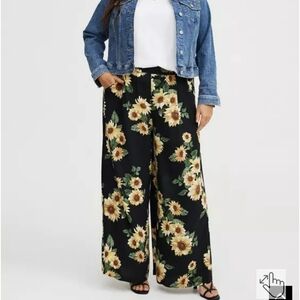🆕️🌻 SUNFLOWER HIGH-RISE PULL-ON WIDE LEG PANT WOTH POCKETS🌻